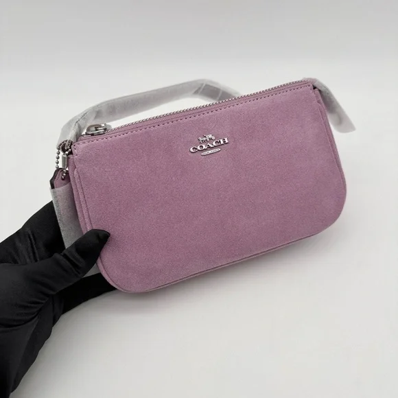 Coach Suede Nolita 19 Silver Light Violet - Picture 2 of 12
